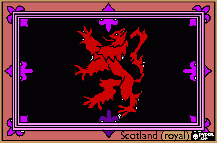 scotland royal coloring page