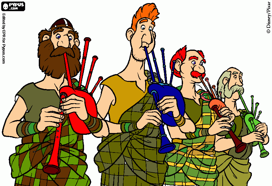 SCOTLAND coloring page