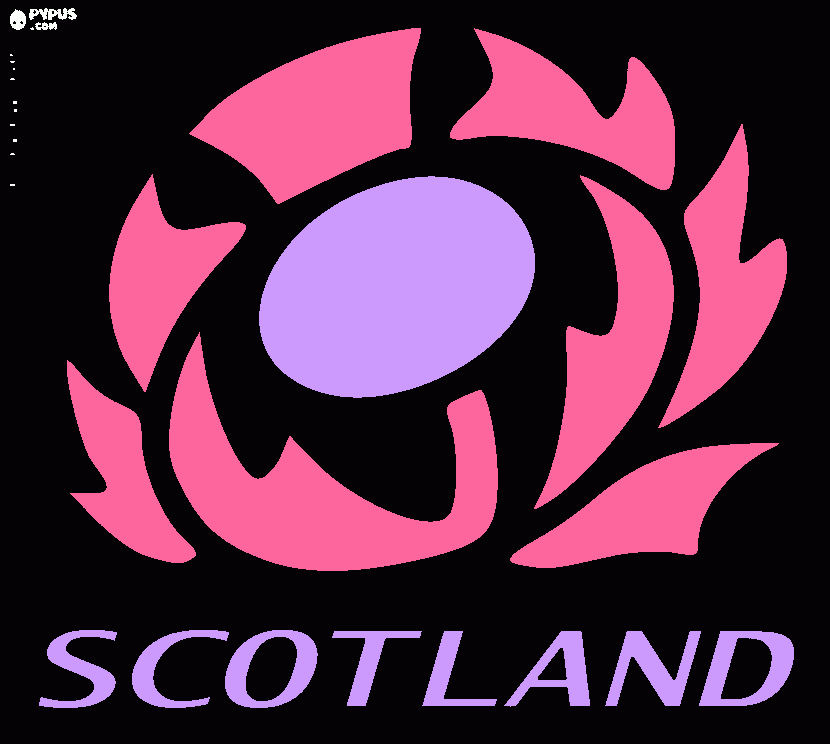 scotlang rugby coloring page