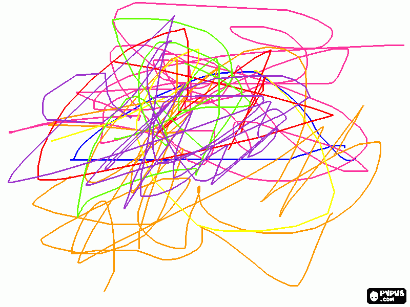 scribbles coloring page