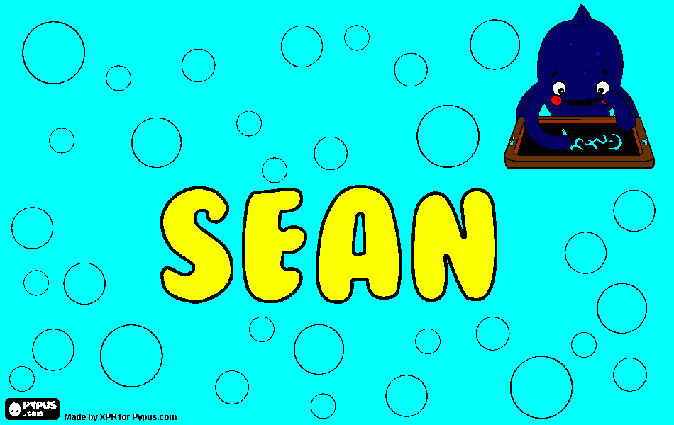 sean l coloring page