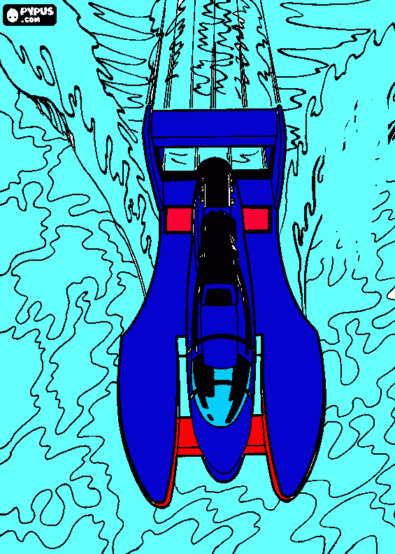Seed boat coloring page