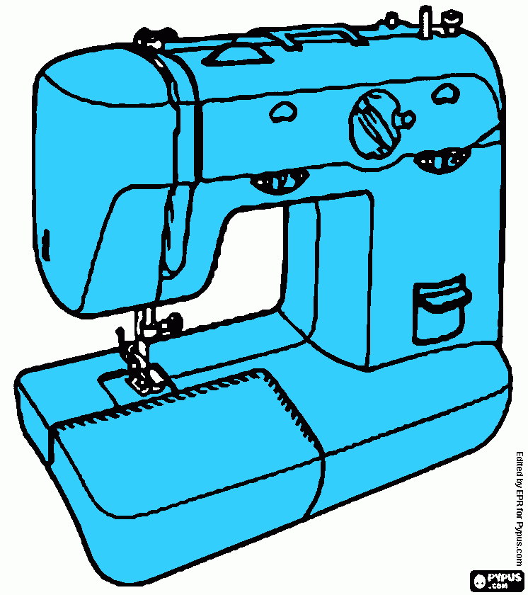 sewing  coloring page