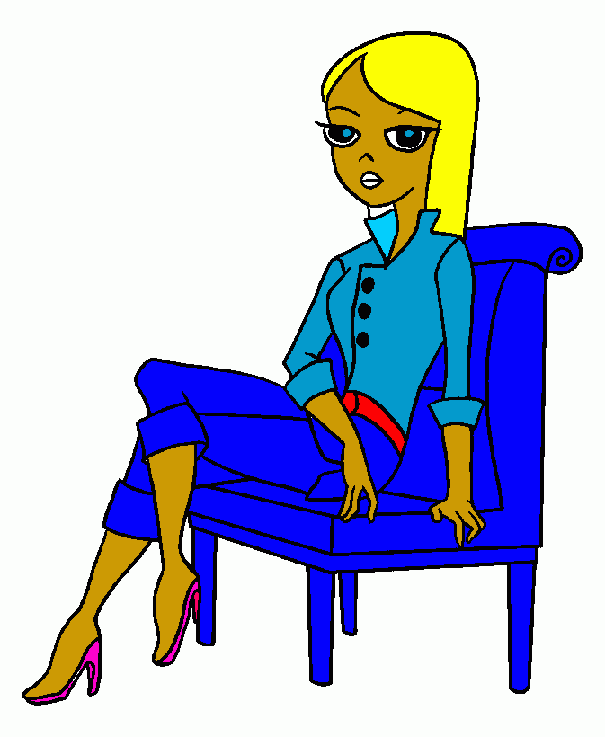 sexy  chic coloring page