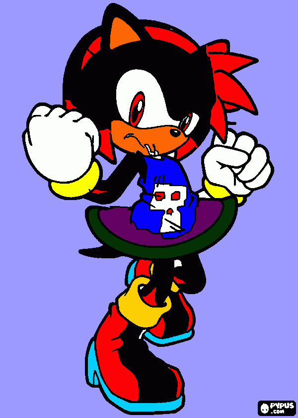shadit the hedgehog year 14 coloring page