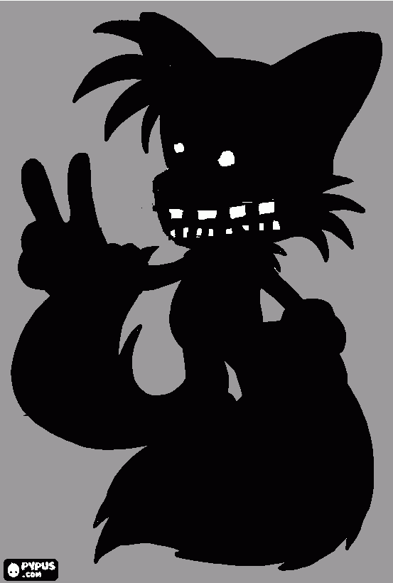 Shadow Tails coloring page