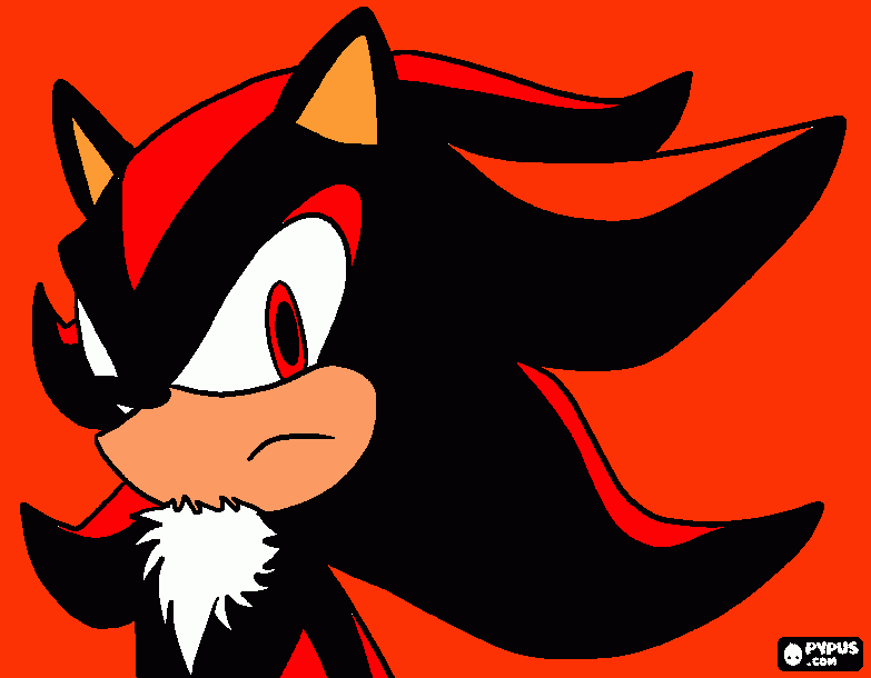 shadow the hedgehog coloring page