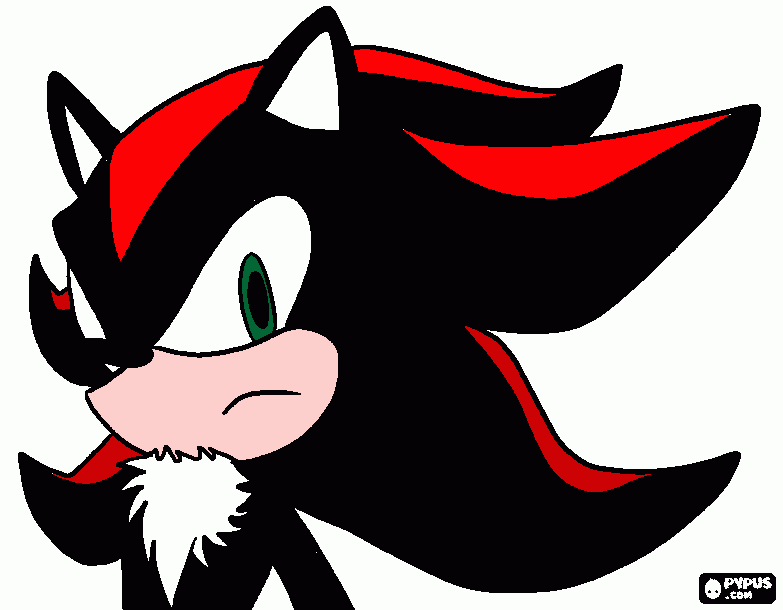 shadow the heghoge coloring page