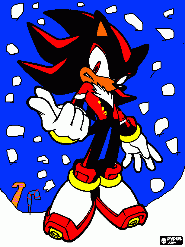 shadow téli dizájn coloring page