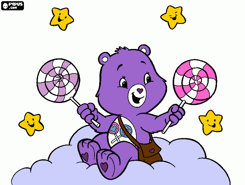 Share Bear coloring page