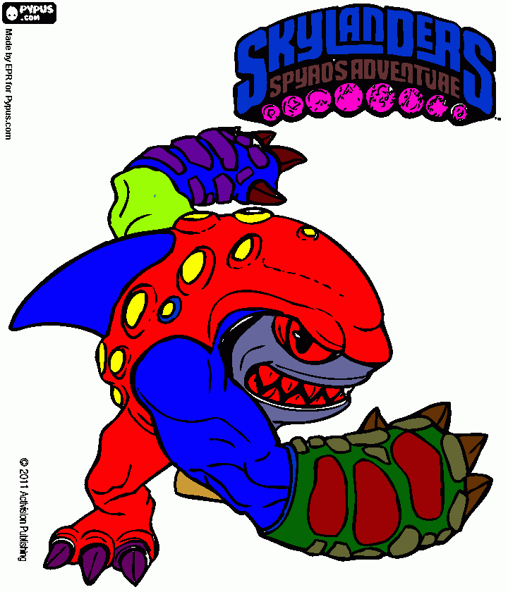Shark guy coloring page