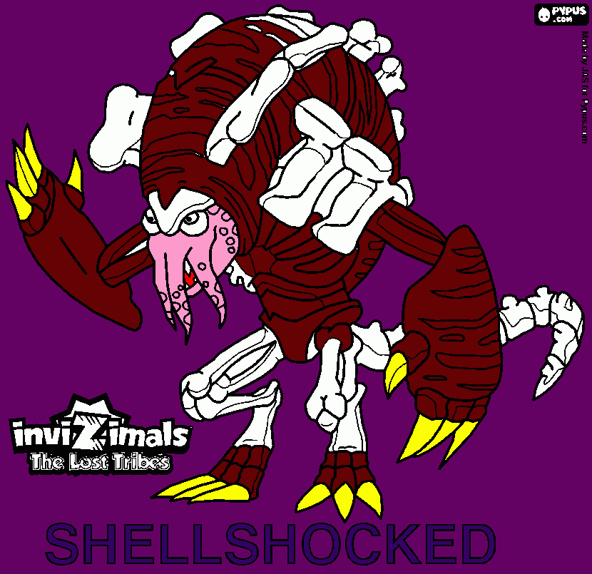 SHELLSHOCKED coloring page