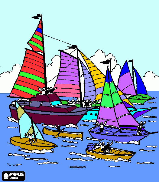 ships coloring page
