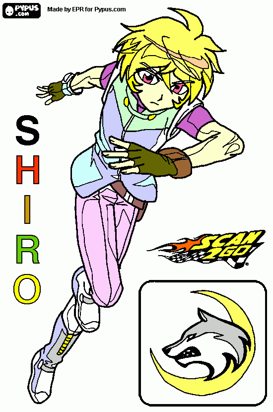 Shiro picture! coloring page