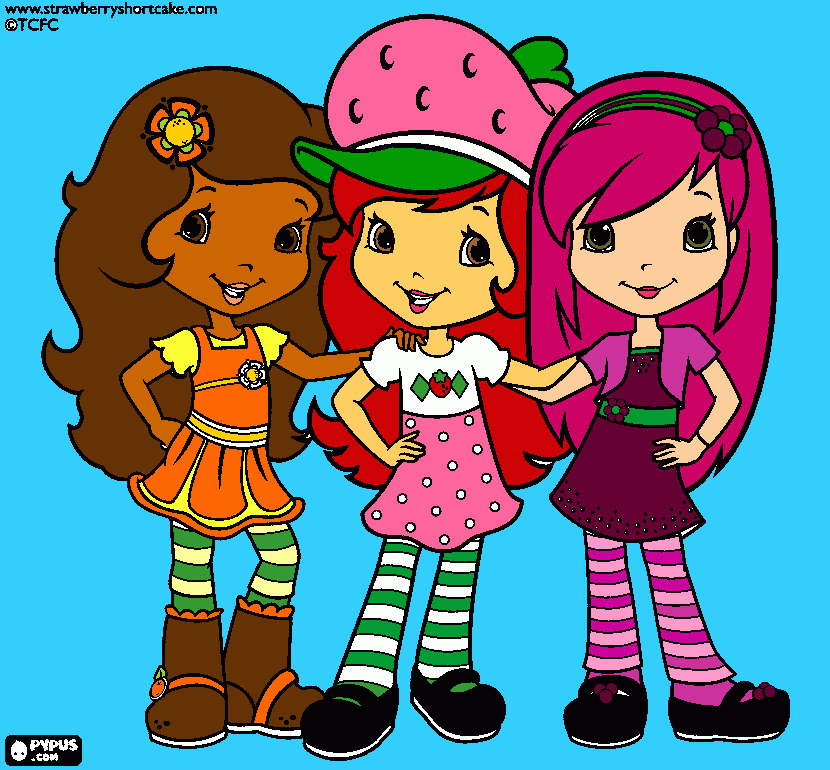 shortcake  coloring page