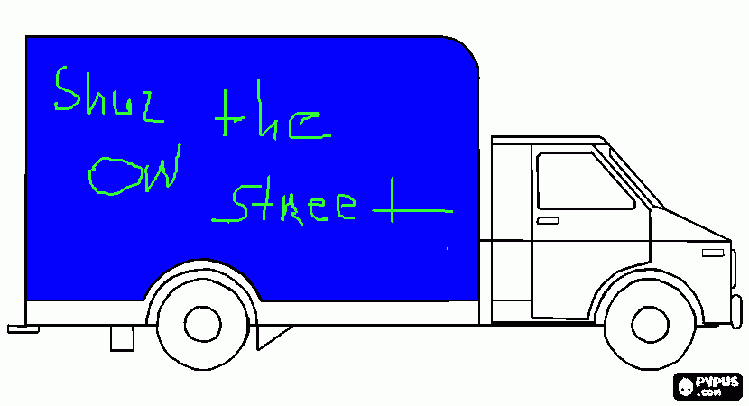 SHUZ on the STREET coloring page