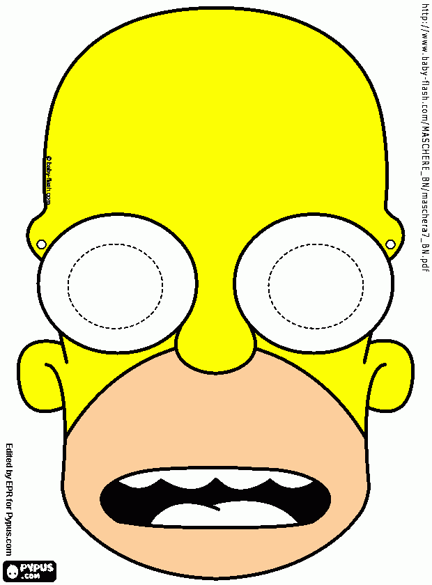 simpsopns coloring page