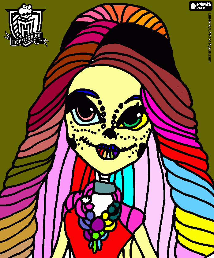 skelita  coloring page