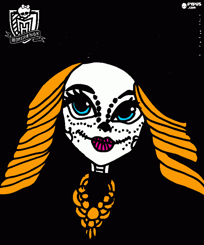 skullita coloring page