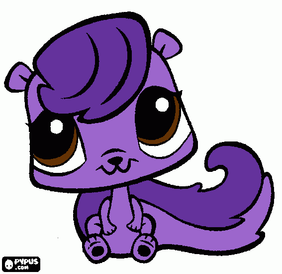 skunk coloring page