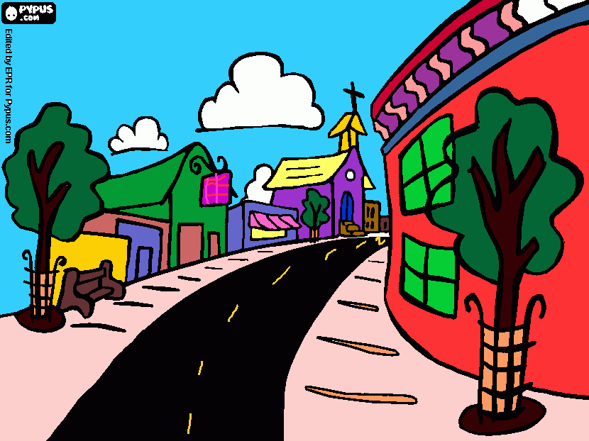Skyia coloring page