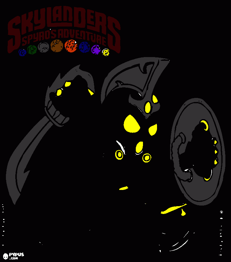 Skylander Chop Chop coloring page