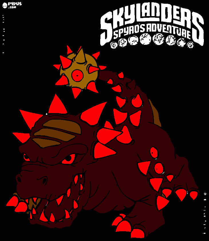 skylanders Bash coloring page