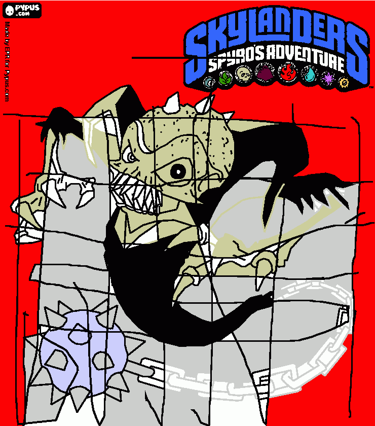 Skylanders du squelette coloring page
