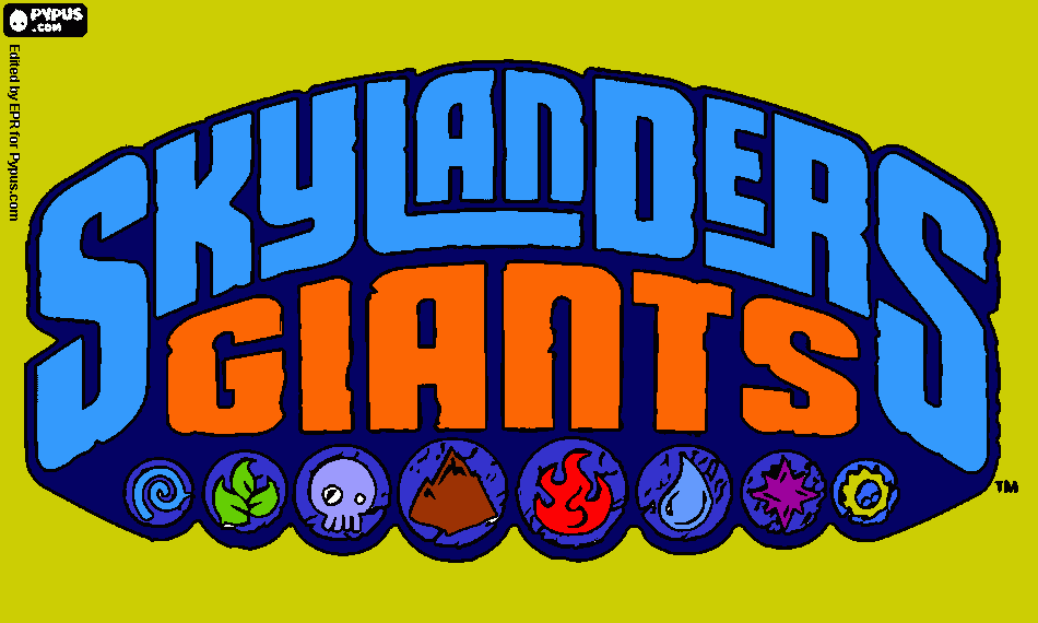 skylanders giants picture coloring page
