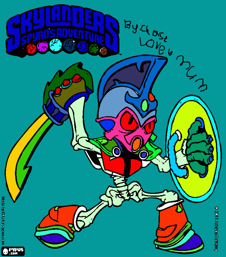 skylanders spyaos adventure coloring page