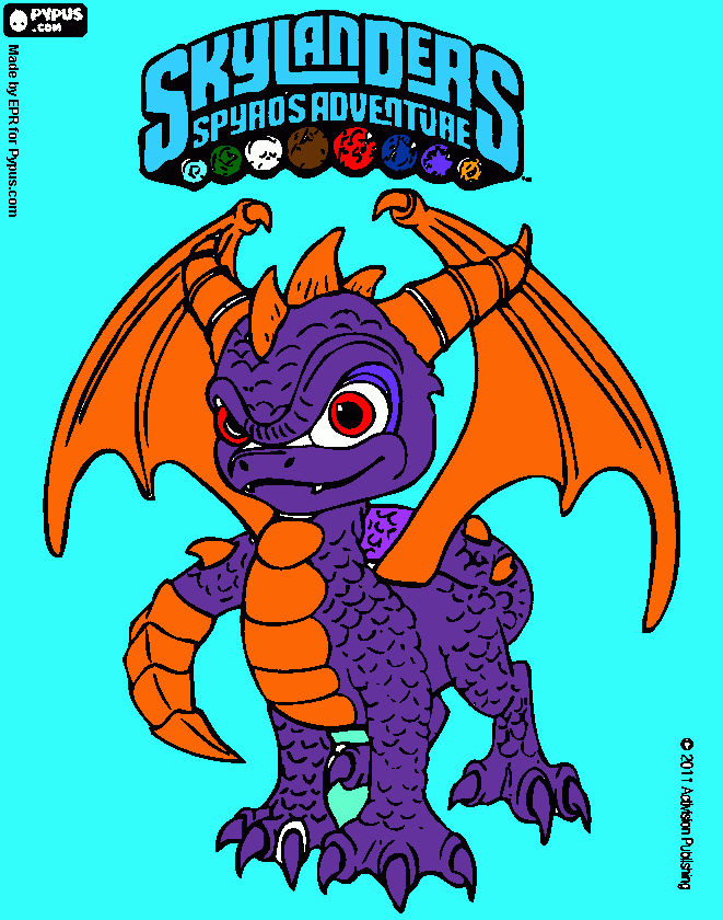 Skylanders Spyros Adventure Picture coloring page