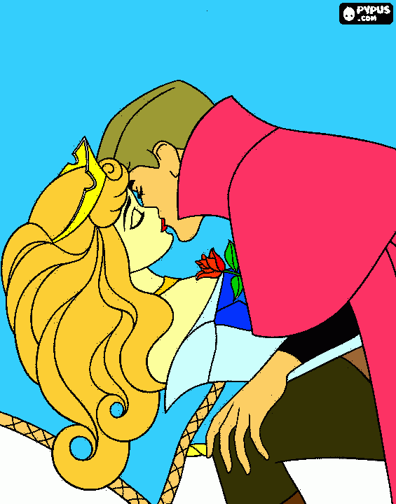sleeping beautie coloring page