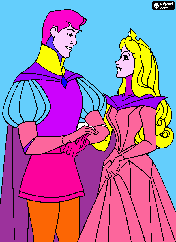 sleeping beauty coloring page