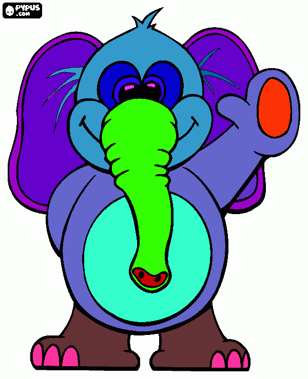 slonik coloring page