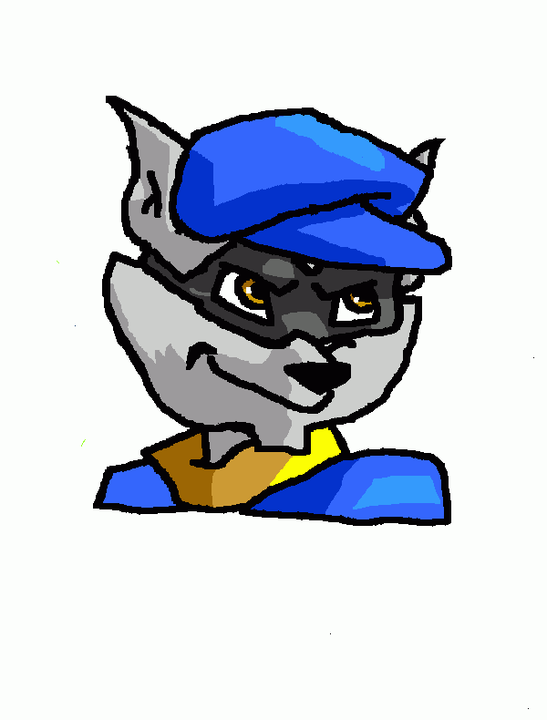 Sly Cooper Classic coloring page