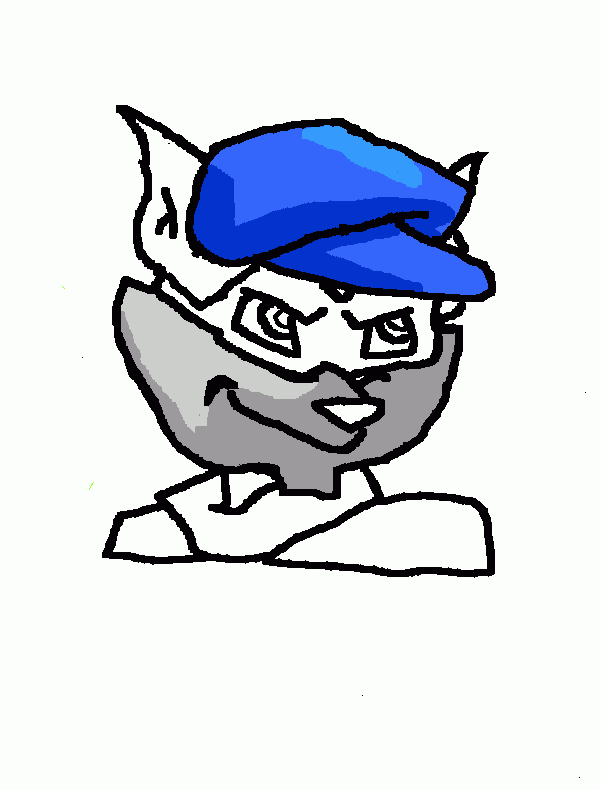 Sly Cooper unfinished coloring page