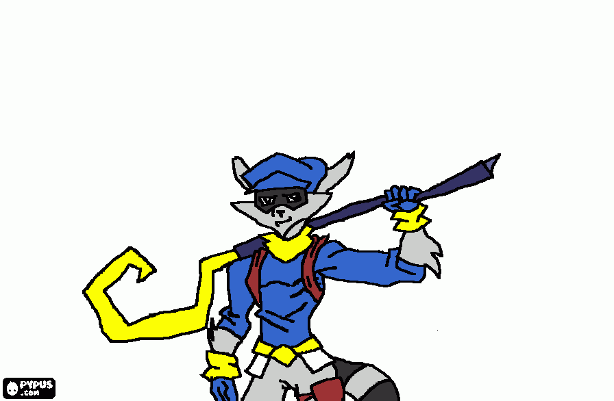 Sly Cooper coloring page