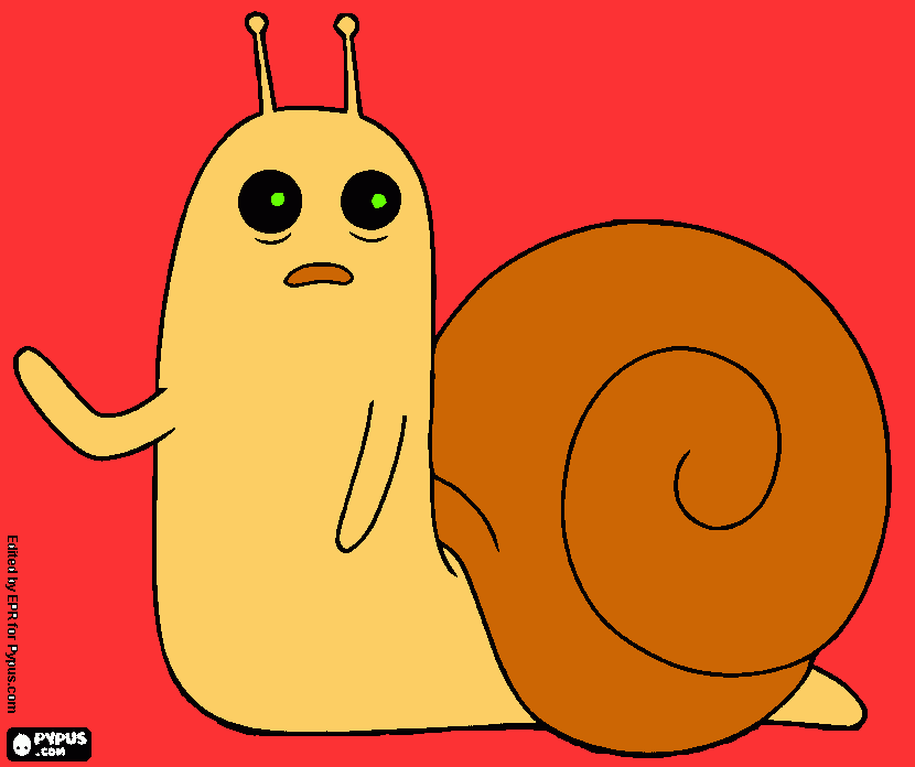 Small Snail coloring page