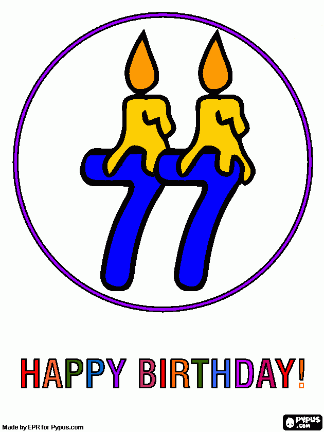 Smith 77 years coloring page