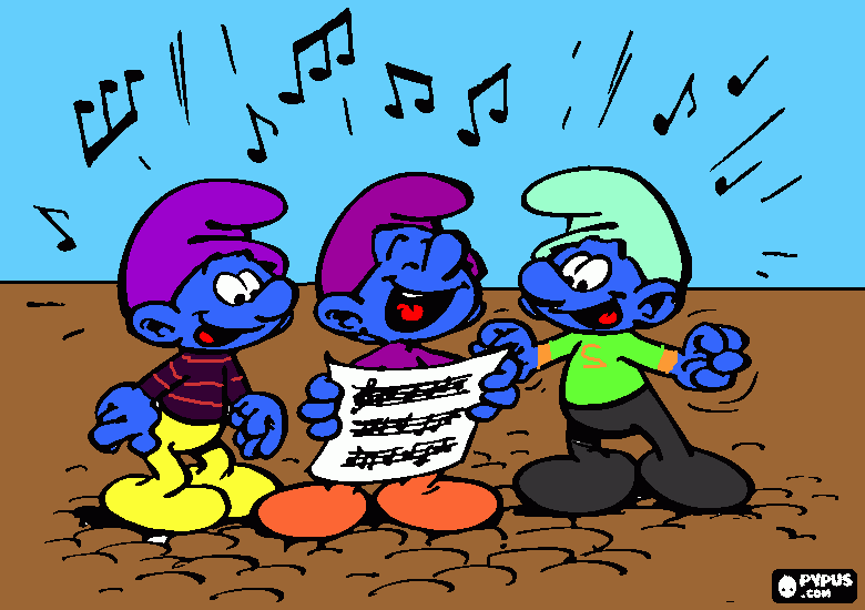 Smurfs 2nd Generation coloring page