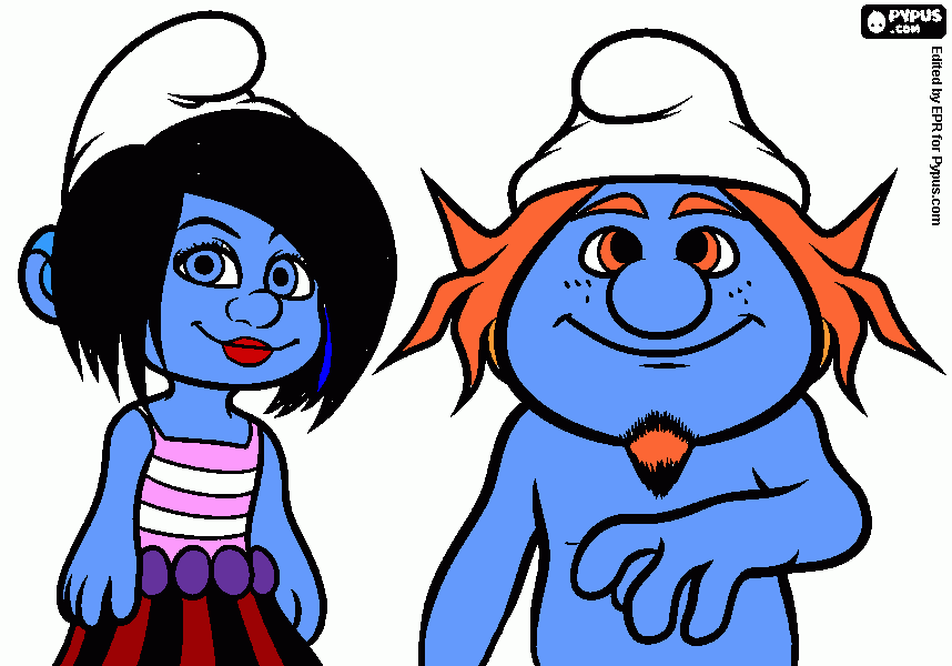 smurfs2 coloring page