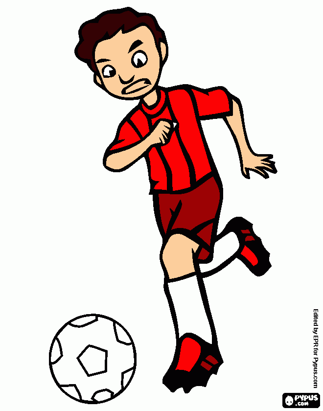 soccer coloring page