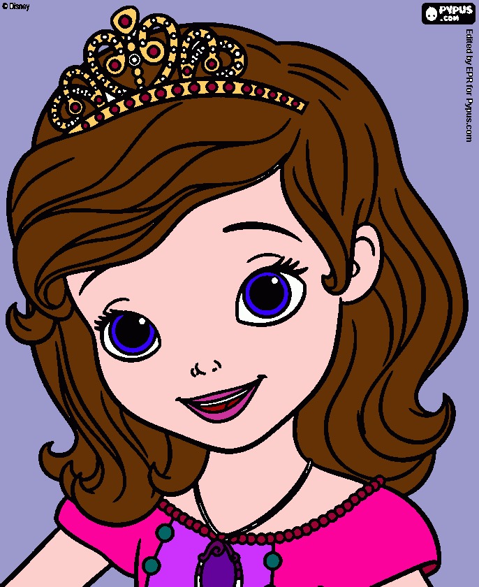 sofia by austen coloring page