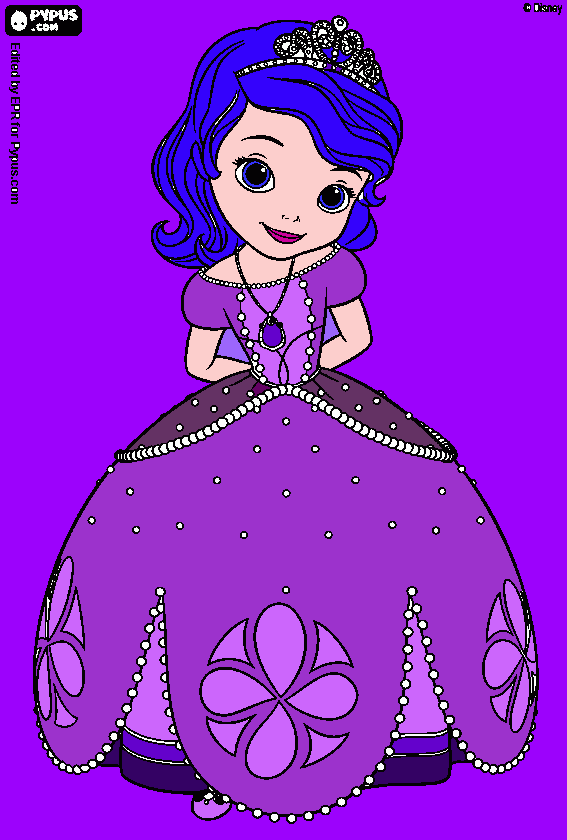 sofia claire coloring page