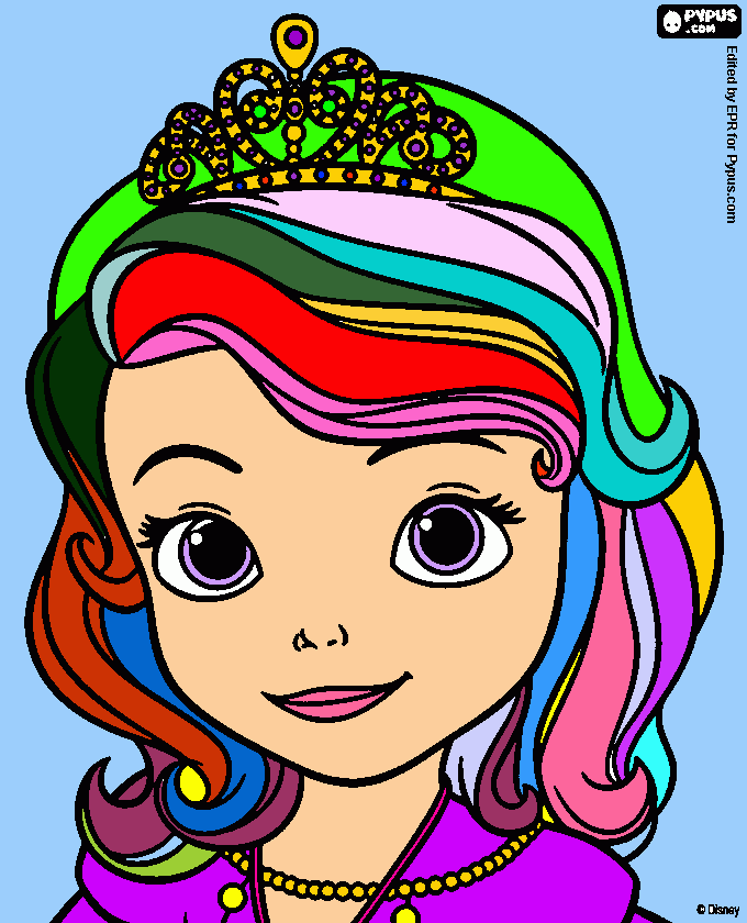 Sofia the First!! coloring page
