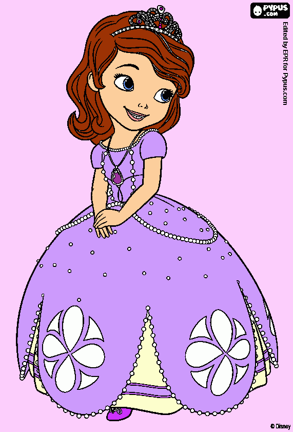 Sofia the first coloring page