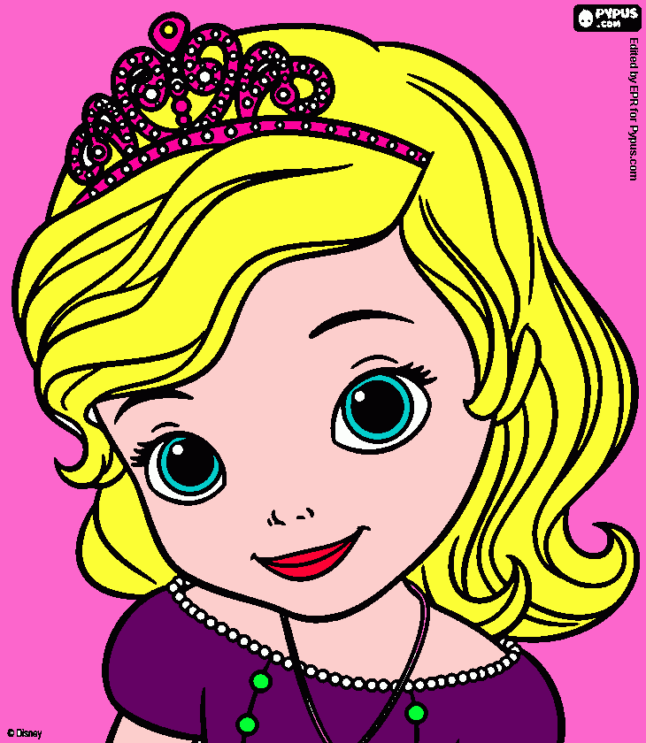 sofia coloring page