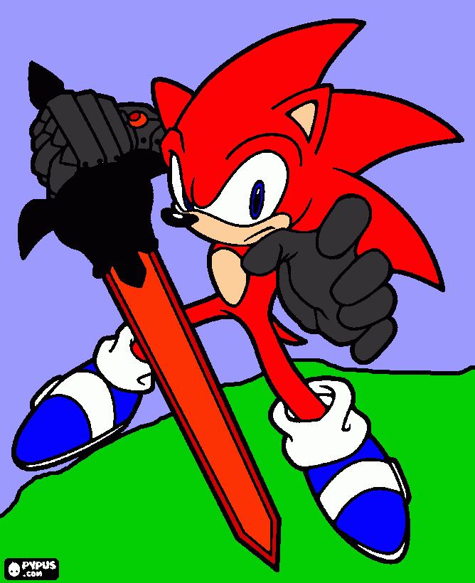 Solar The Hedgehog coloring page
