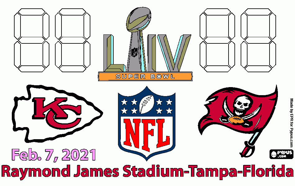 Solesbee Super Bowl 2021 coloring page
