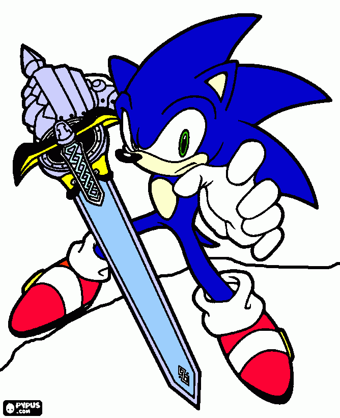 and the black knight sonic coloring pages